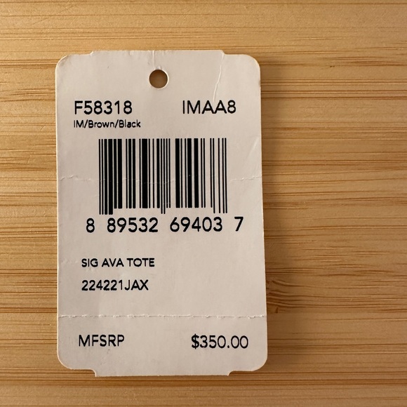 Coach Signature Brown Ava Tote Bag - Picture 16 of 16